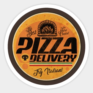 Vintage Pizza Delivery Sticker